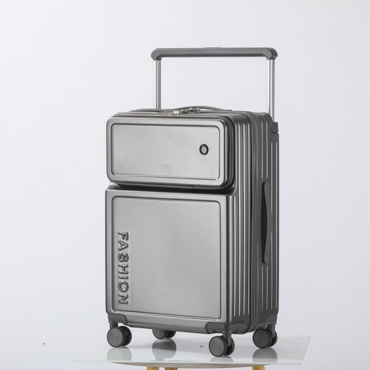 Valise Aluminium Grande Capacité avec Ouverture Frontale 20-28 Pouces, ABS PC, Fermeture Éclair - Modèle 2026 - IVOIRART.COM