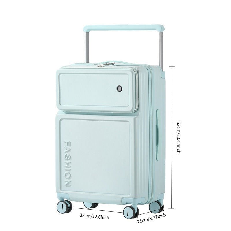Valise Aluminium Grande Capacité avec Ouverture Frontale 20-28 Pouces, ABS PC, Fermeture Éclair - Modèle 2026 - IVOIRART.COM
