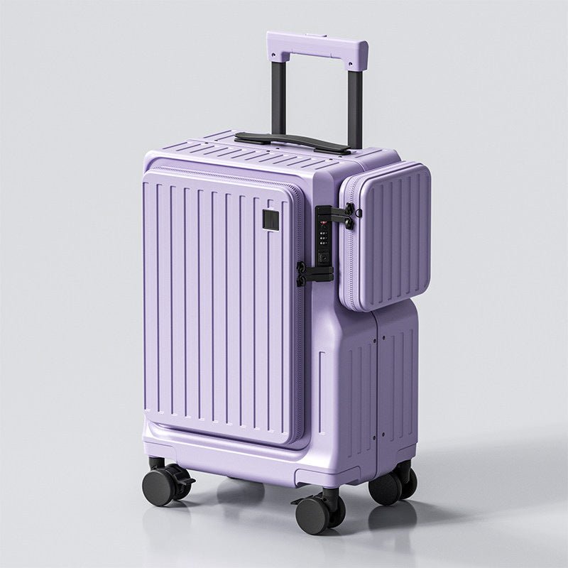 Valise cabine 20 pouces à ouverture frontale, élégante et fonctionnelle - IVOIRART.COM