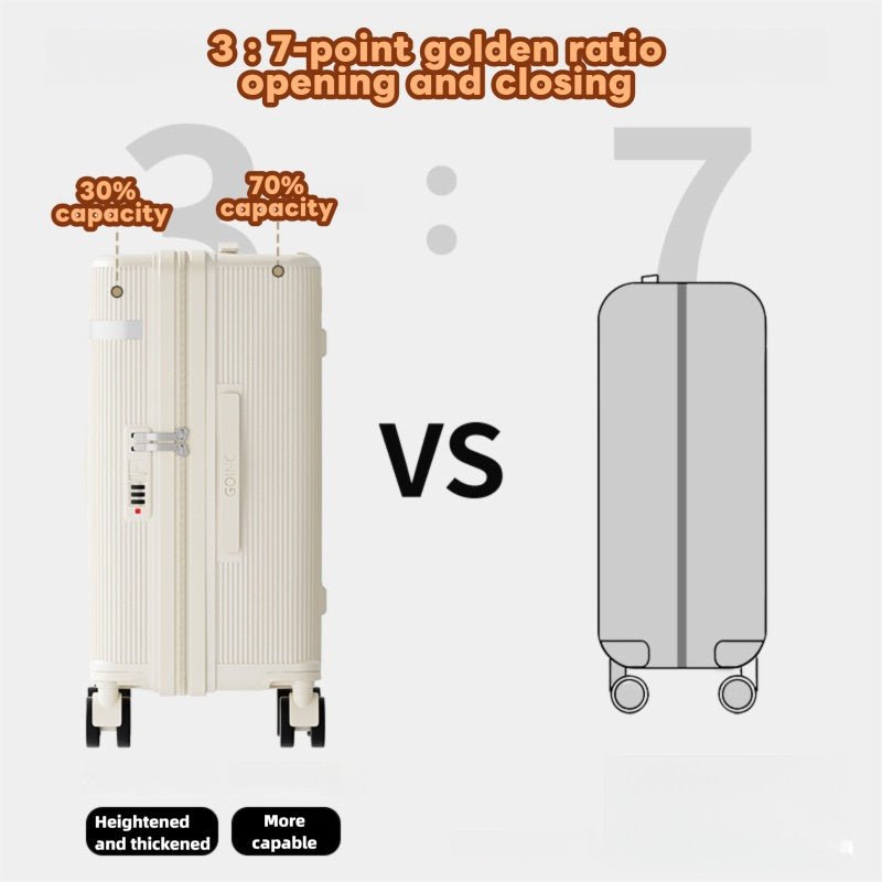 Valise Rigide 20 et 24 Pouces avec Compartiment Large, Tige Télescopique, Trois Poignées, TSA avec Support Téléphone, Roues Universelles Silencieuses - IVOIRART.COM