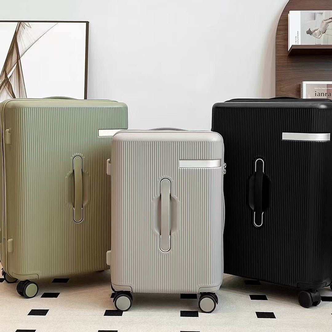 Valise Rigide 20 et 24 Pouces avec Compartiment Large, Tige Télescopique, Trois Poignées, TSA avec Support Téléphone, Roues Universelles Silencieuses - IVOIRART.COM