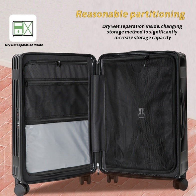 Valise Tendance 16 Pouces avec Cadenas TSA, Roues Universelles 360° et Poignée Télescopique - IVOIRART.COM