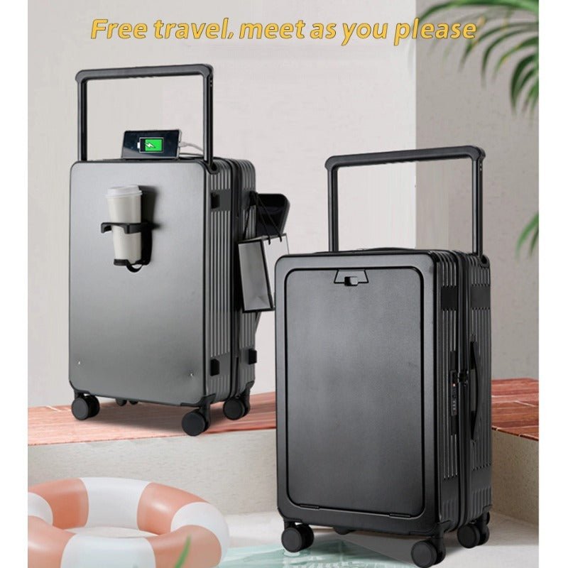 Valise Tendance 16 Pouces avec Cadenas TSA, Roues Universelles 360° et Poignée Télescopique - IVOIRART.COM