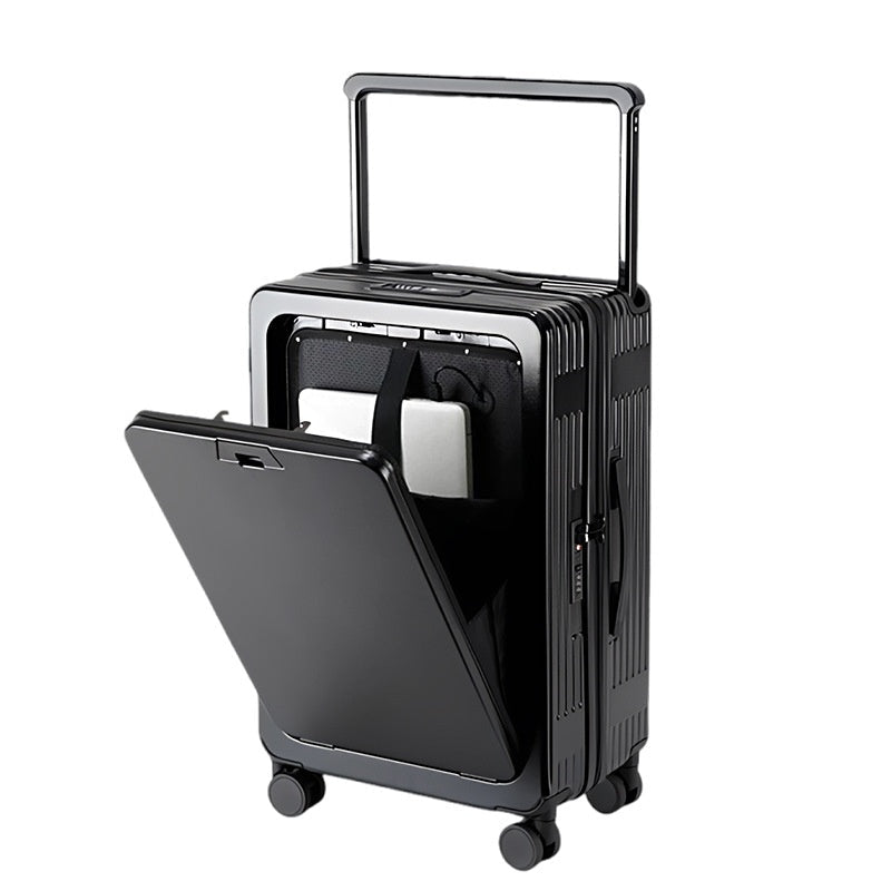 Valise Tendance 16 Pouces avec Cadenas TSA, Roues Universelles 360° et Poignée Télescopique - IVOIRART.COM