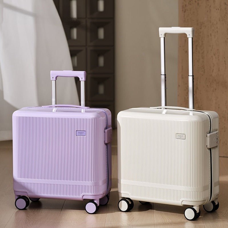 Valise tendance 16 pouces avec verrou TSA, roues universelles 360°, poignée télescopique - IVOIRART.COM
