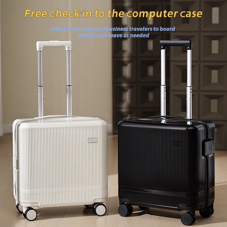 Valise tendance 16 pouces avec verrou TSA, roues universelles 360°, poignée télescopique - IVOIRART.COM