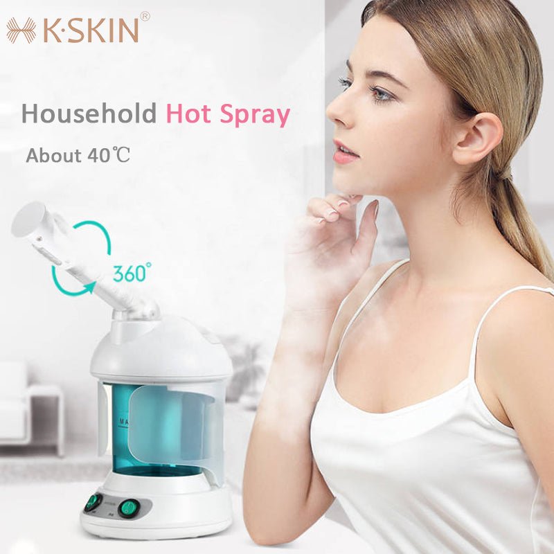 Vaporizador Facial Portable Ozone - Steamer Soin Visage Hydratant Beauté Herbal24 - IVOIRART.COM