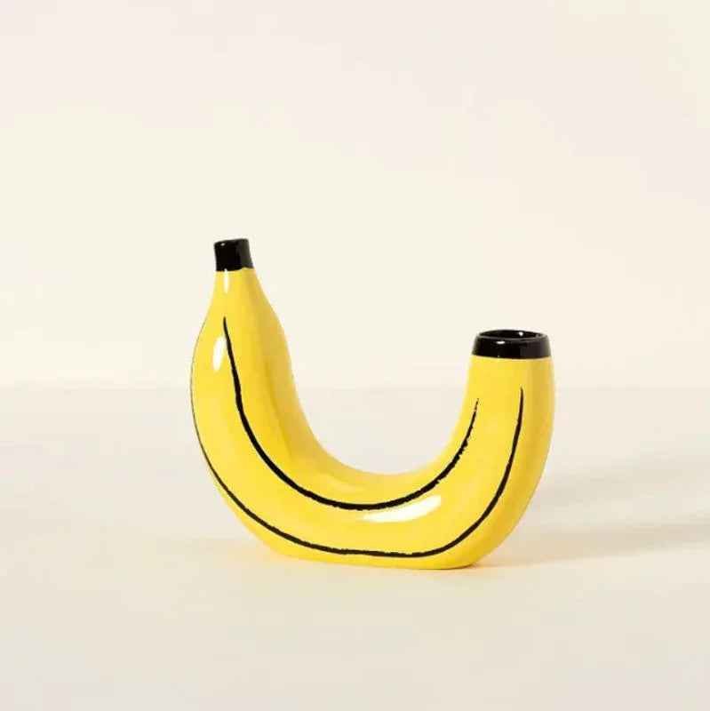 Vase Banane Simple – Arrangement floral et Décoration d'intérieur - IVOIRART.COM
