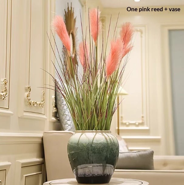 Vase décoratif Holly en céramique avec fleurs artificielles pour compositions 20 - IVOIRART.COM