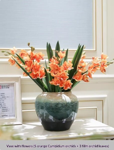 Vase décoratif Holly en céramique avec fleurs artificielles pour compositions 20 - IVOIRART.COM