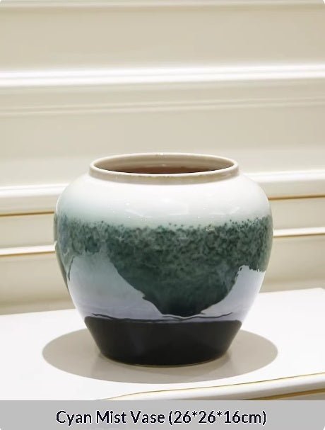 Vase décoratif Holly en céramique avec fleurs artificielles pour compositions 20 - IVOIRART.COM