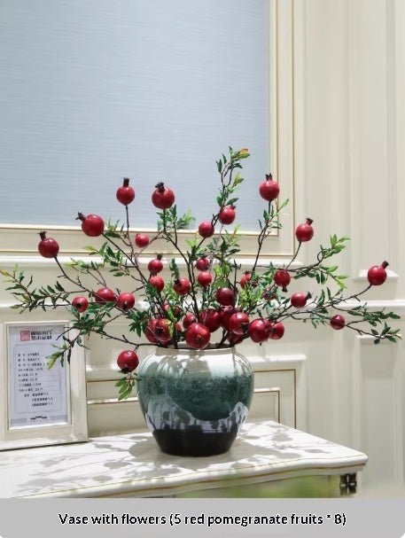 Vase décoratif Holly en céramique avec fleurs artificielles pour compositions 20 - IVOIRART.COM