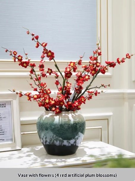Vase décoratif Holly en céramique avec fleurs artificielles pour compositions 20 - IVOIRART.COM