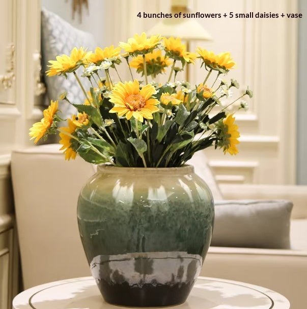 Vase décoratif Holly en céramique avec fleurs artificielles pour compositions 20 - IVOIRART.COM