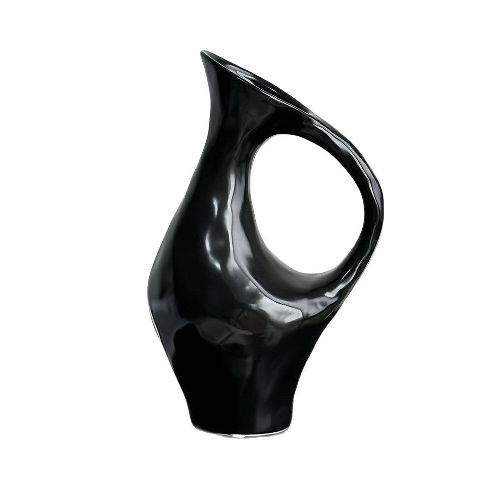 Vase en céramique style français - décor floral luxueux abordable pour intérieur - IVOIRART.COM