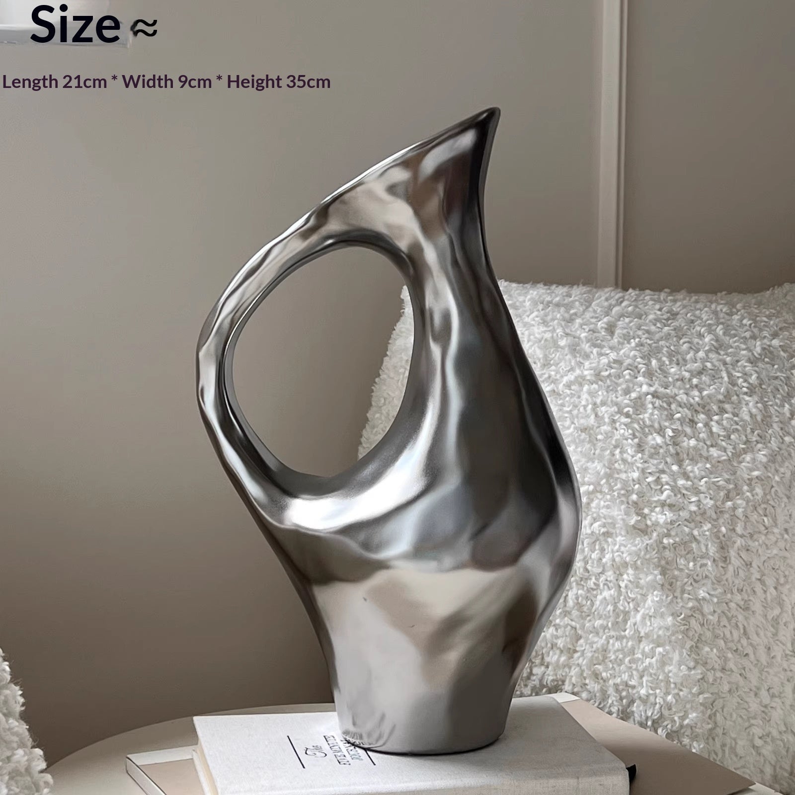 Vase en céramique style français - décor floral luxueux abordable pour intérieur - IVOIRART.COM