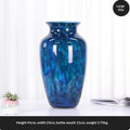 Vase vintage luxe en émail et verre, finition premium pour salon moderne et chic - IVOIRART.COM