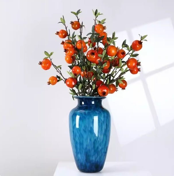 Vase vintage luxe en émail et verre, finition premium pour salon moderne et chic - IVOIRART.COM