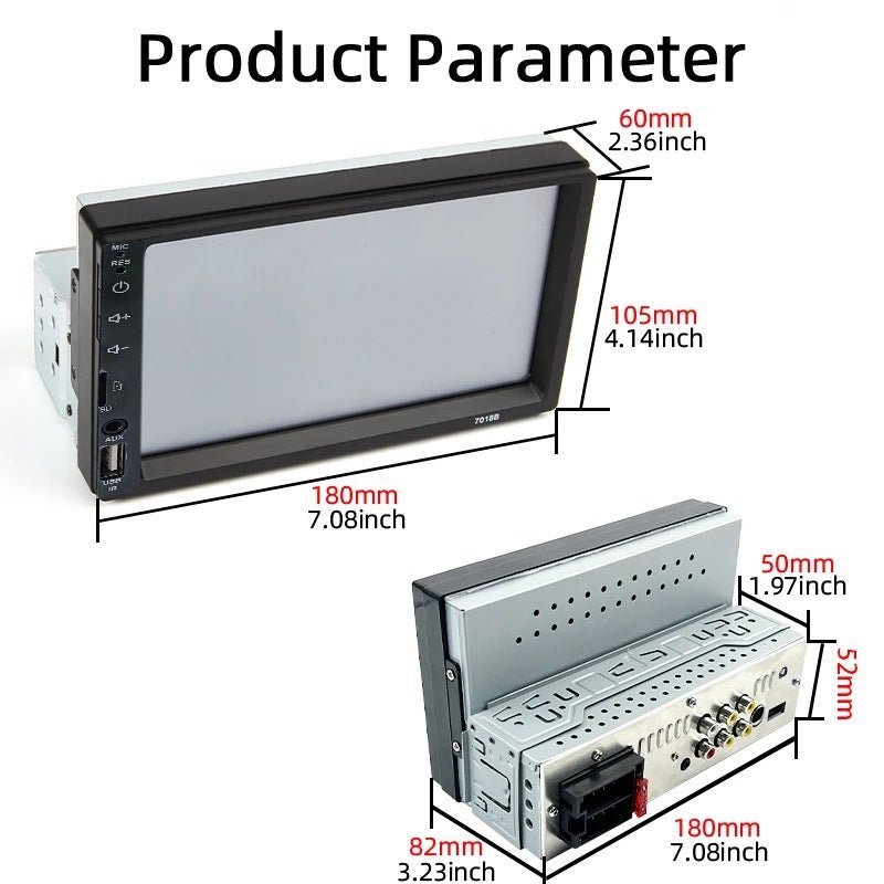 Vehicle-mounted MP5 Player Mobile Phone Interconnection Multimedia System - IVOIRART.COM