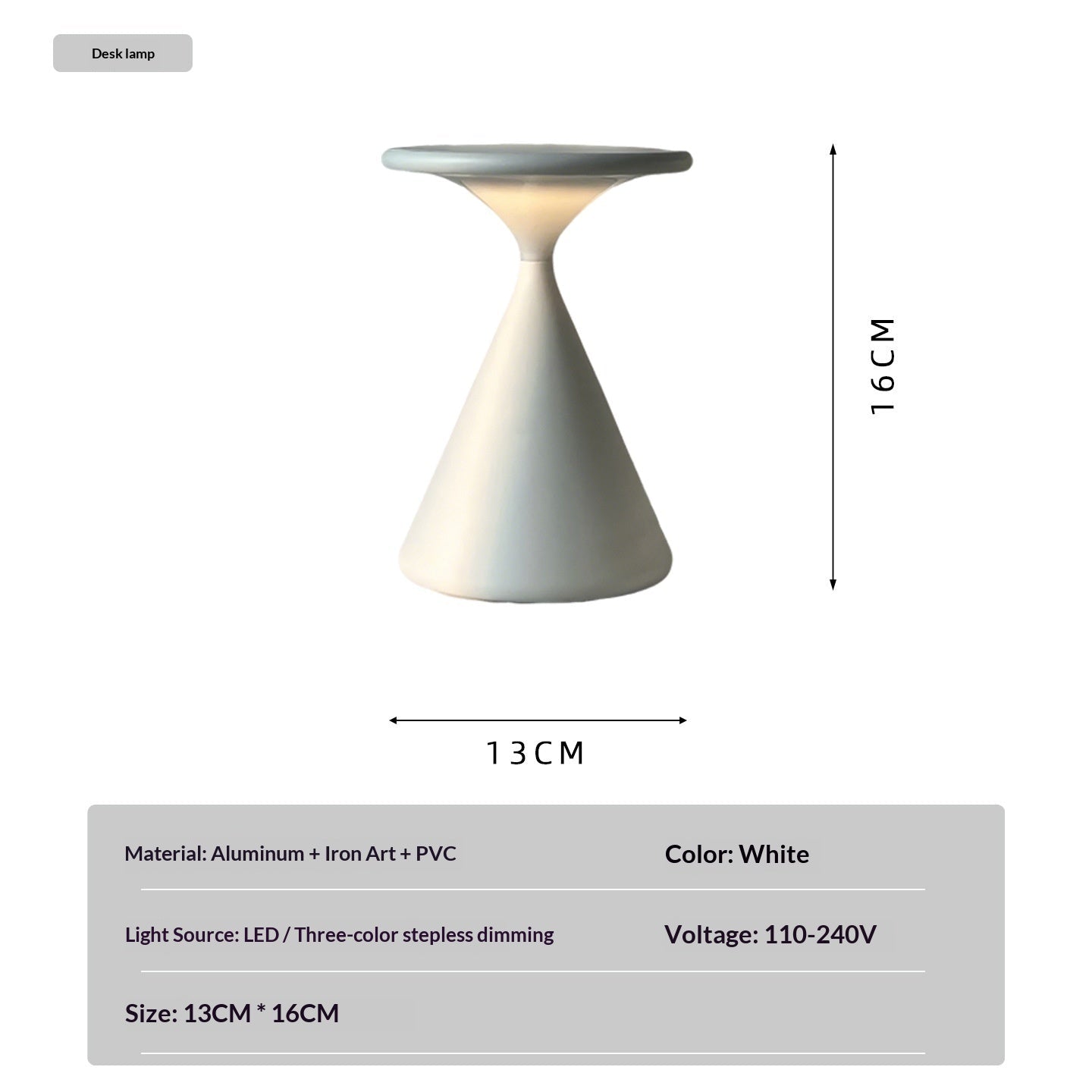 Veilleuse Atmosphère Portable en Sablier—Lumière d'Ambiance USB, Style Nordique. - IVOIRART.COM