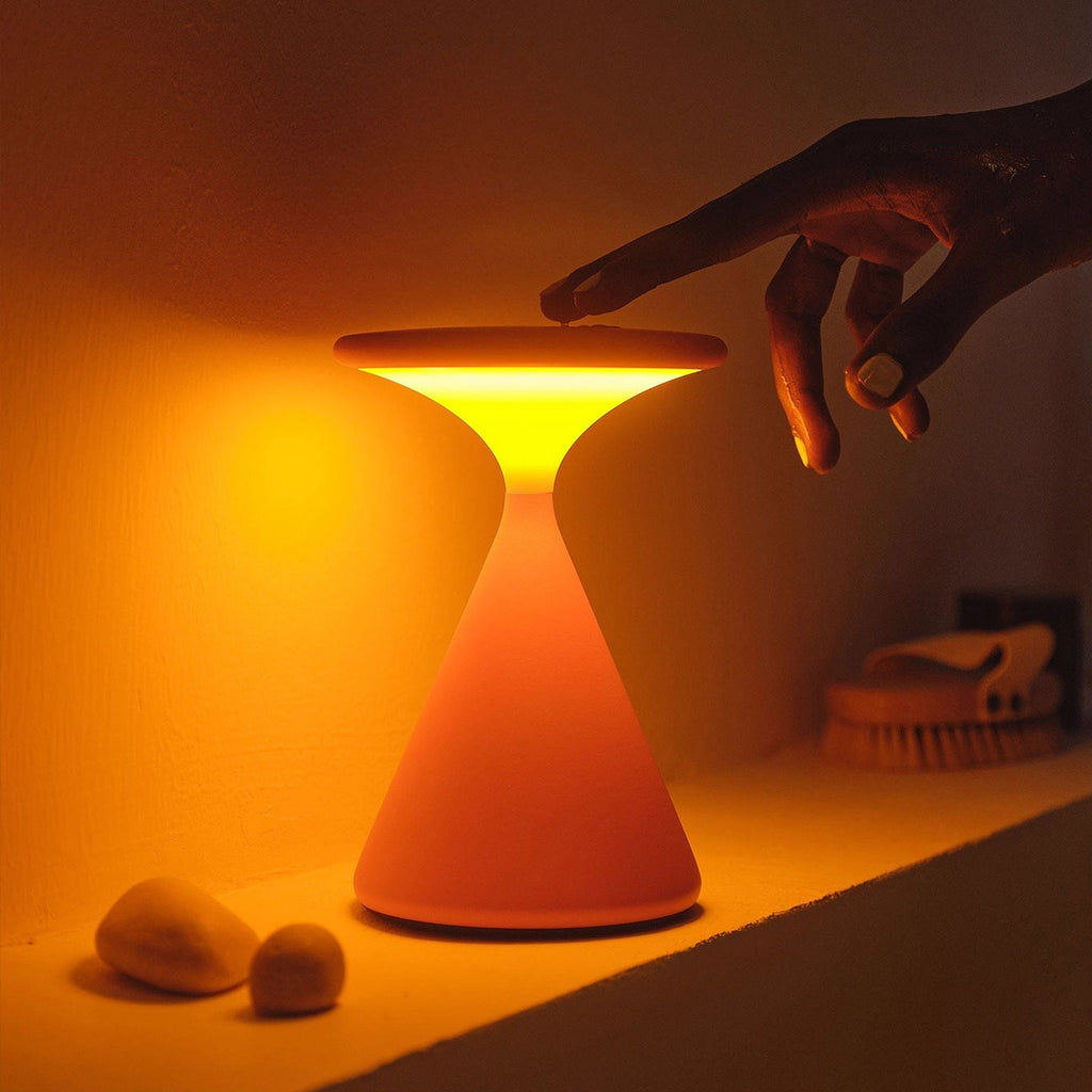 Veilleuse Atmosphère Portable en Sablier—Lumière d'Ambiance USB, Style Nordique. - IVOIRART.COM