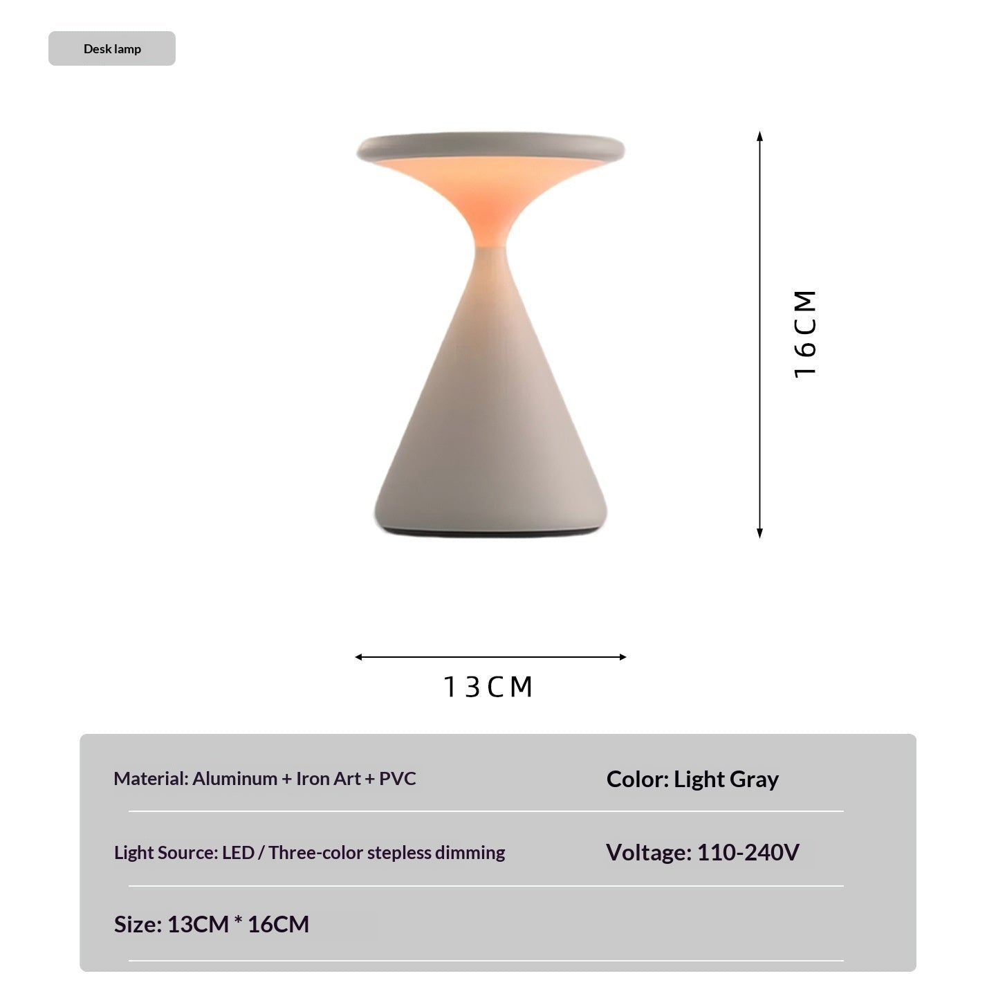 Veilleuse Atmosphère Portable en Sablier—Lumière d'Ambiance USB, Style Nordique. - IVOIRART.COM