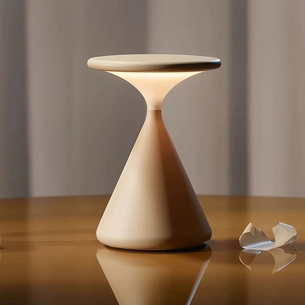 Veilleuse Atmosphère Portable en Sablier—Lumière d'Ambiance USB, Style Nordique. - IVOIRART.COM