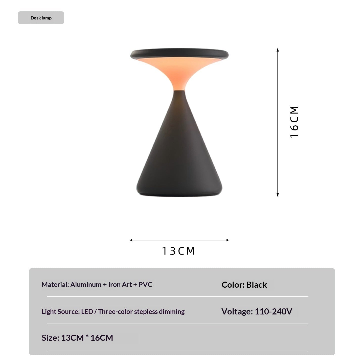 Veilleuse Atmosphère Portable en Sablier—Lumière d'Ambiance USB, Style Nordique. - IVOIRART.COM