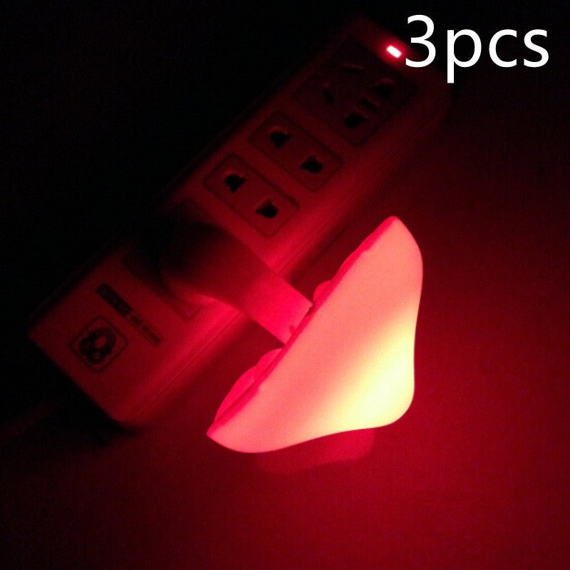 Veilleuse LED Champignon à Capteur Lumineux, Prise EU/US, Lumière Blanche Chaude - IVOIRART.COM