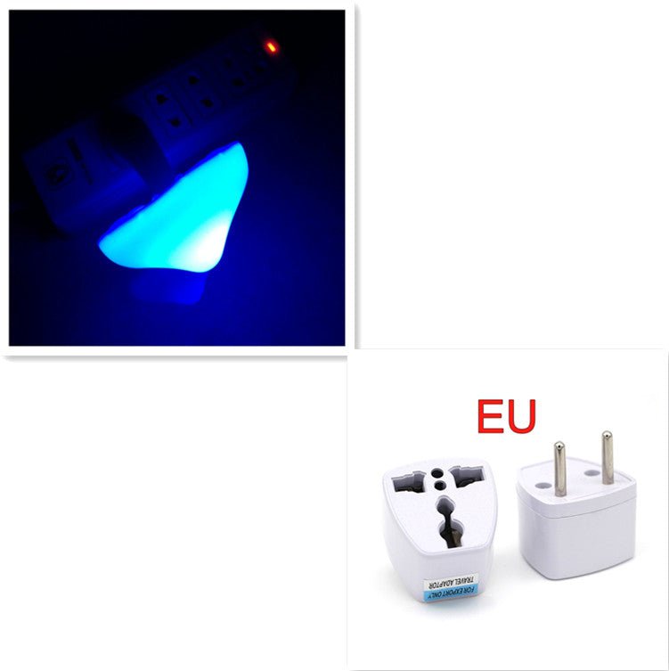 Veilleuse LED Champignon à Capteur Lumineux, Prise EU/US, Lumière Blanche Chaude - IVOIRART.COM