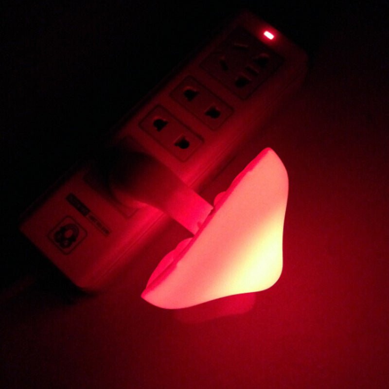 Veilleuse LED Champignon à Capteur Lumineux, Prise EU/US, Lumière Blanche Chaude - IVOIRART.COM