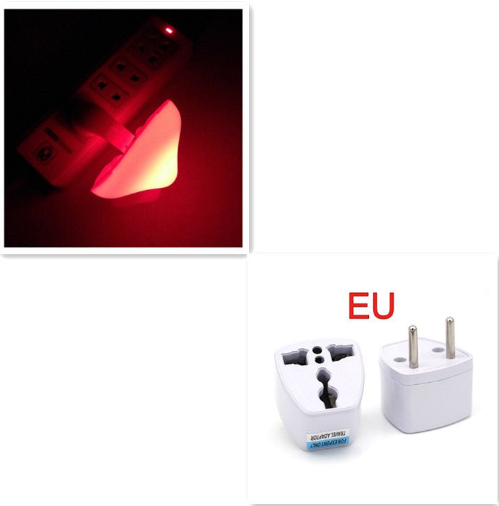Veilleuse LED Champignon à Capteur Lumineux, Prise EU/US, Lumière Blanche Chaude - IVOIRART.COM