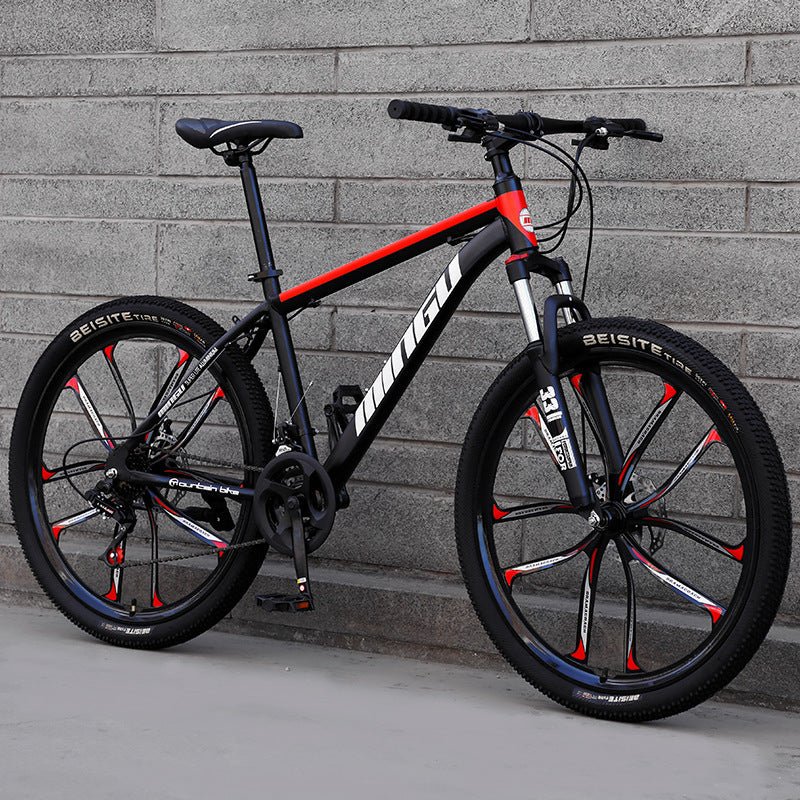 Vélo de montagne homme et femme 24-26 pouces avec freins à disque et suspension - IVOIRART.COM