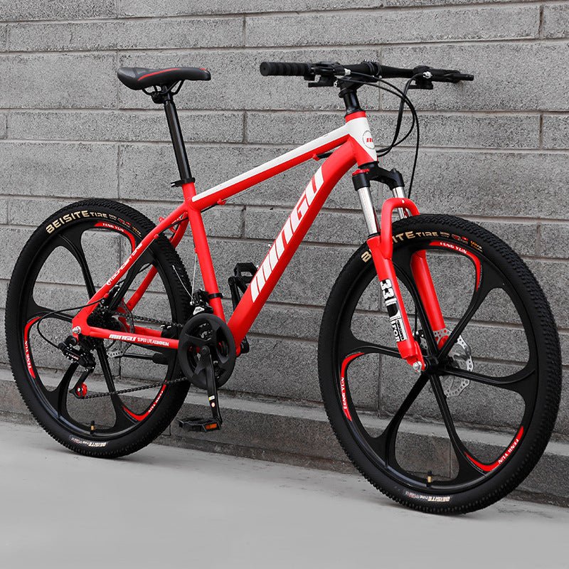 Vélo de montagne homme et femme 24-26 pouces avec freins à disque et suspension - IVOIRART.COM