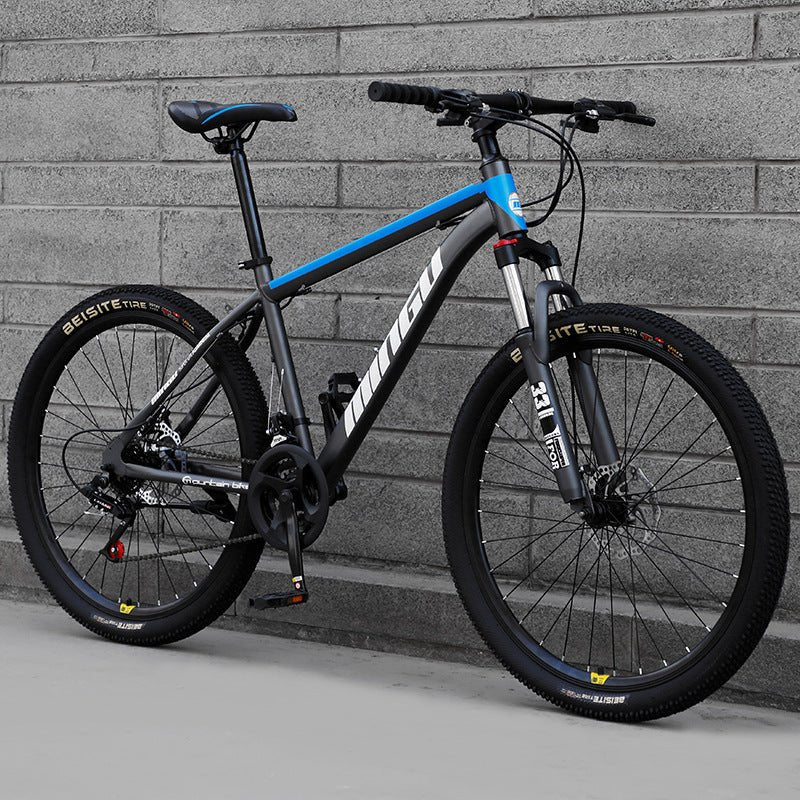 Vélo de montagne homme et femme 24-26 pouces avec freins à disque et suspension - IVOIRART.COM