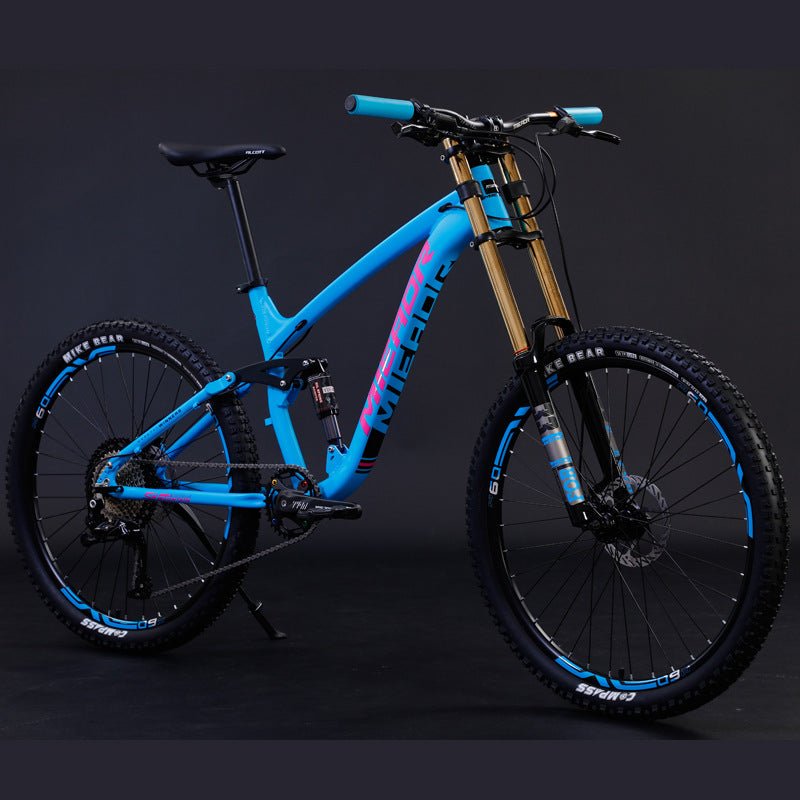 Vélo tout-terrain cadre souple en alliage d'aluminium avec frein à huile et amortisseur - IVOIRART.COM