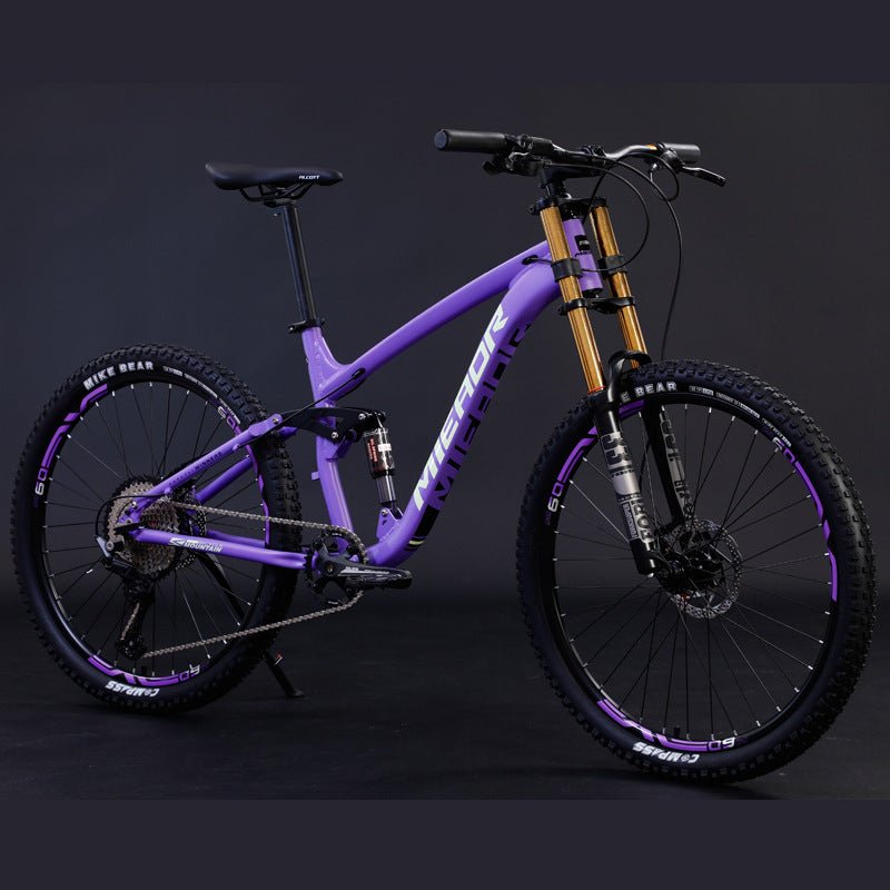 Vélo tout-terrain cadre souple en alliage d'aluminium avec frein à huile et amortisseur - IVOIRART.COM