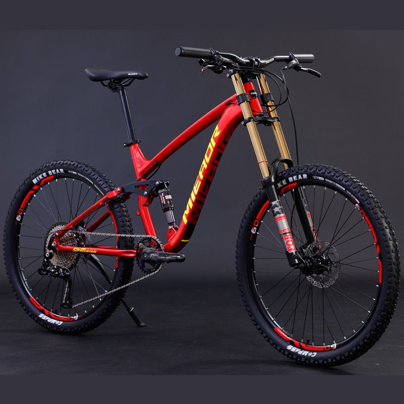 Vélo tout-terrain cadre souple en alliage d'aluminium avec frein à huile et amortisseur - IVOIRART.COM
