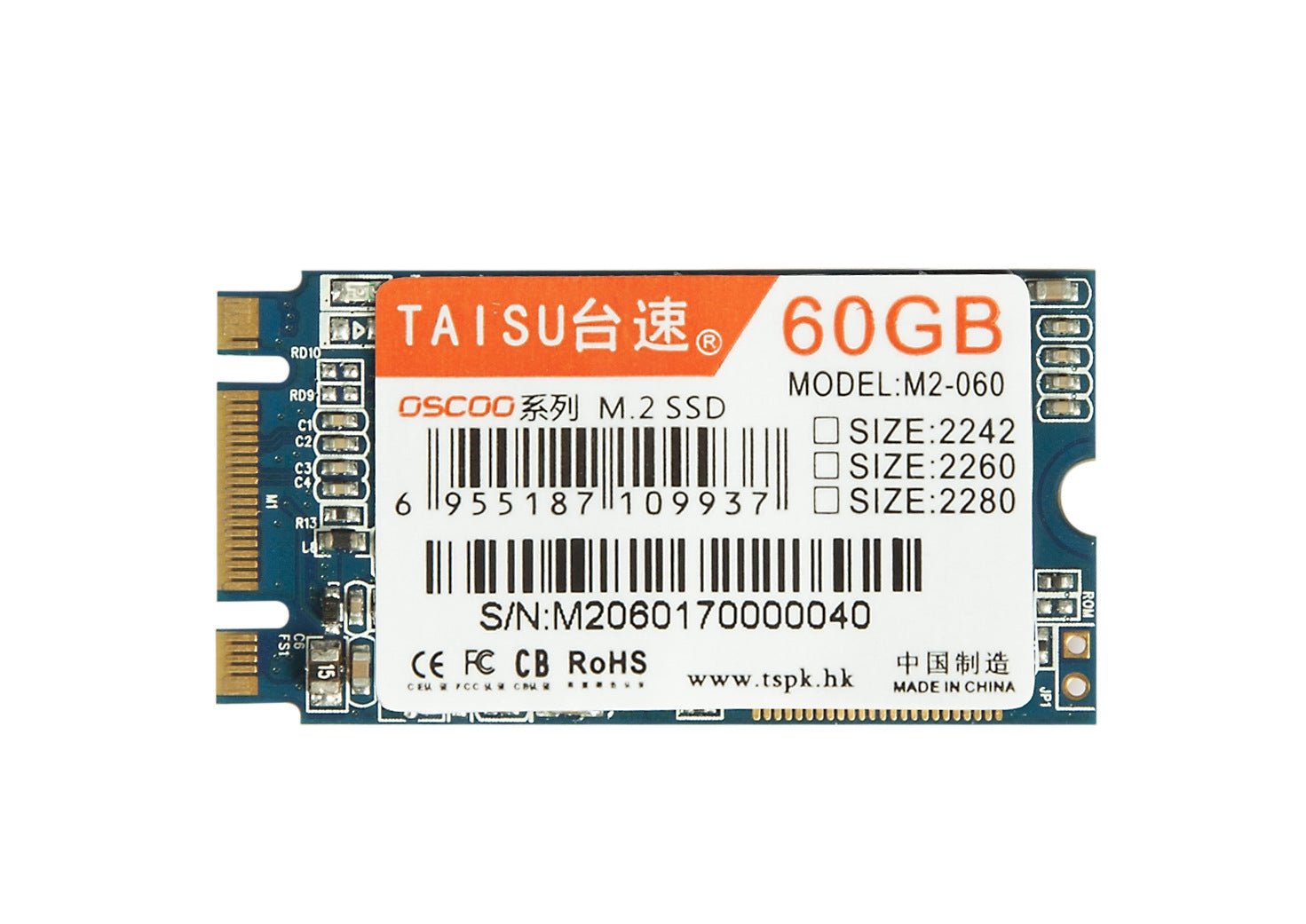 Vente directe d'usine TAISU SSD M.2 NGFF 60G 120G 240G 2242/2260/2280 - IVOIRART.COM