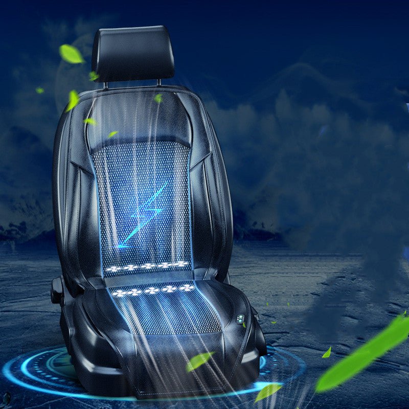 Ventilated Seat Cushion Monolithic Refrigeration In Summer With Fan Breathable Vehicle Seat Cushion - IVOIRART.COM
