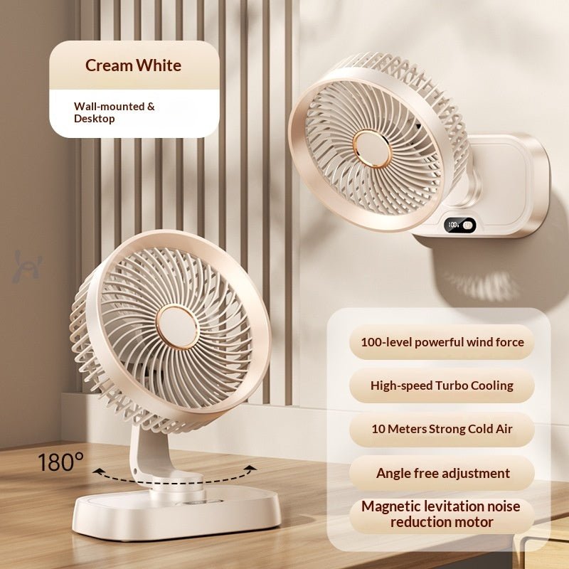 Ventilateur de bureau circulation d'air, brushless, USB, 5 vitesses, silencieux! - IVOIRART.COM