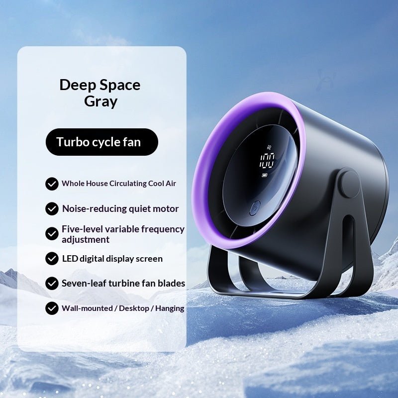 Ventilateur de bureau circulation d'air, brushless, USB, 5 vitesses, silencieux! - IVOIRART.COM