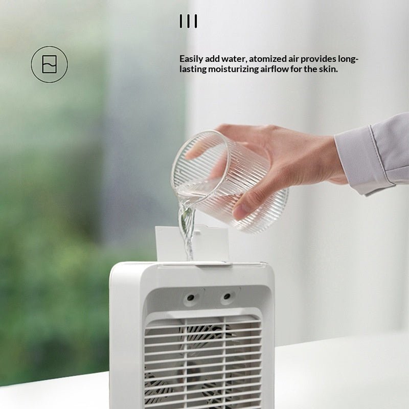 Ventilateur de bureau portable USB pour dortoir, petit, silencieux, 3 vitesses!! - IVOIRART.COM