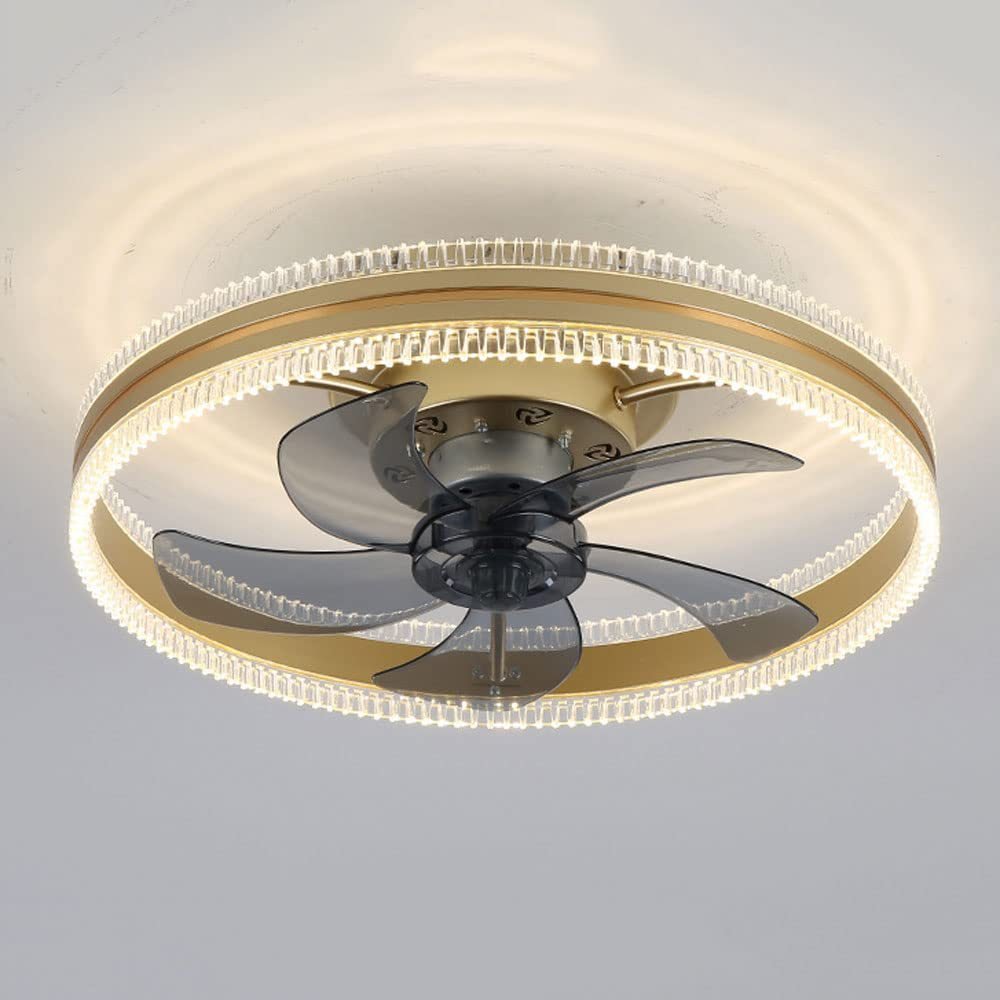 Ventilateur de plafond intégré avec lumière invisible, design scandinave - IVOIRART.COM