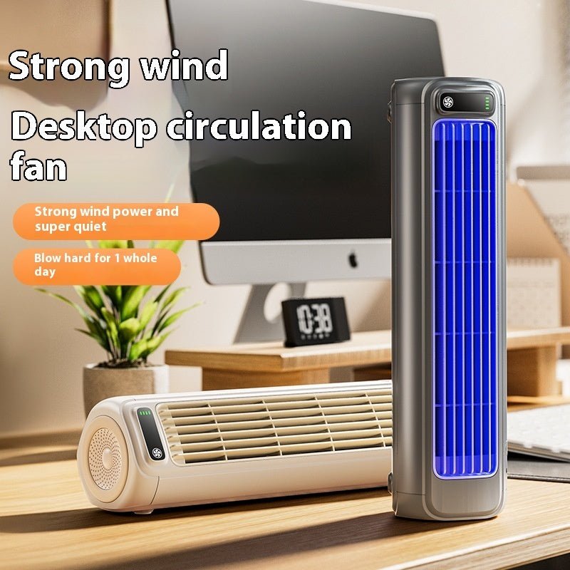 Ventilateur portable silencieux grande portée, batterie longue durée USB 2000mAh - IVOIRART.COM