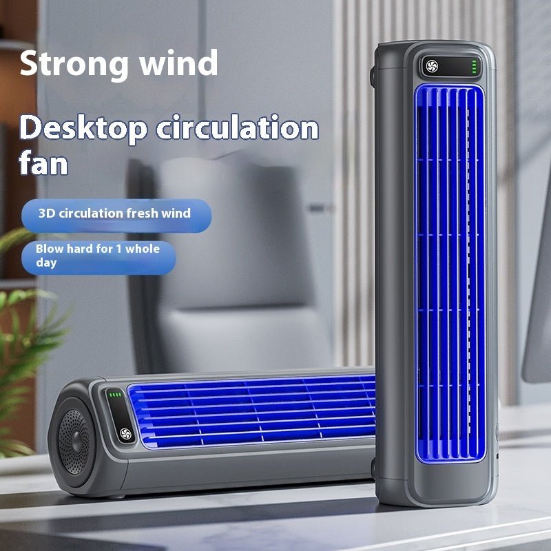 Ventilateur portable silencieux grande portée, batterie longue durée USB 2000mAh - IVOIRART.COM