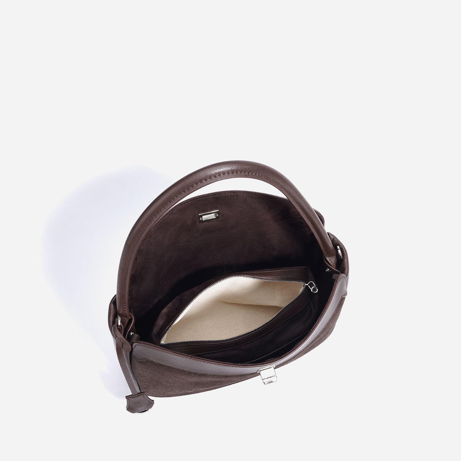 Versatile Genuine Leather Tote Bag Crafted From Matte Cowhide - IVOIRART.COM