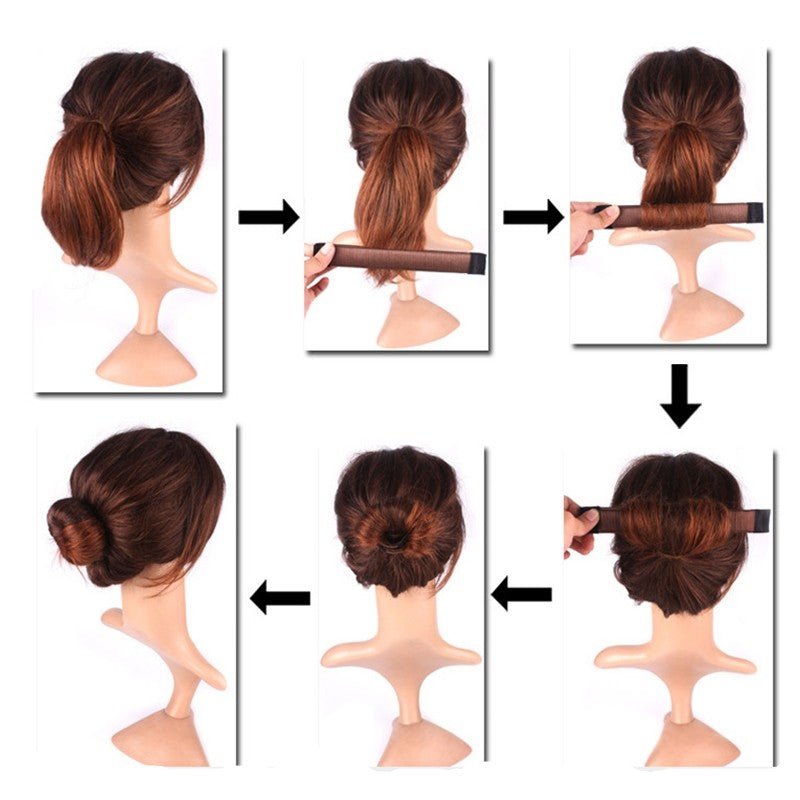 Version Coréenne de l'Épingle à Cheveux Pan en Forme de Balle avec Anneau Saisissant - IVOIRART.COM