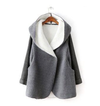 Veste à capuche en cachemire et mélanges, cardigan manteau, style luxueux chic!! - IVOIRART.COM