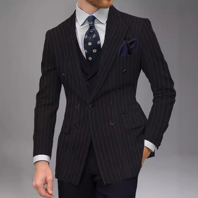 Veste ajustée business - casual avec motif pois pour homme - printemps - automne - IVOIRART.COM